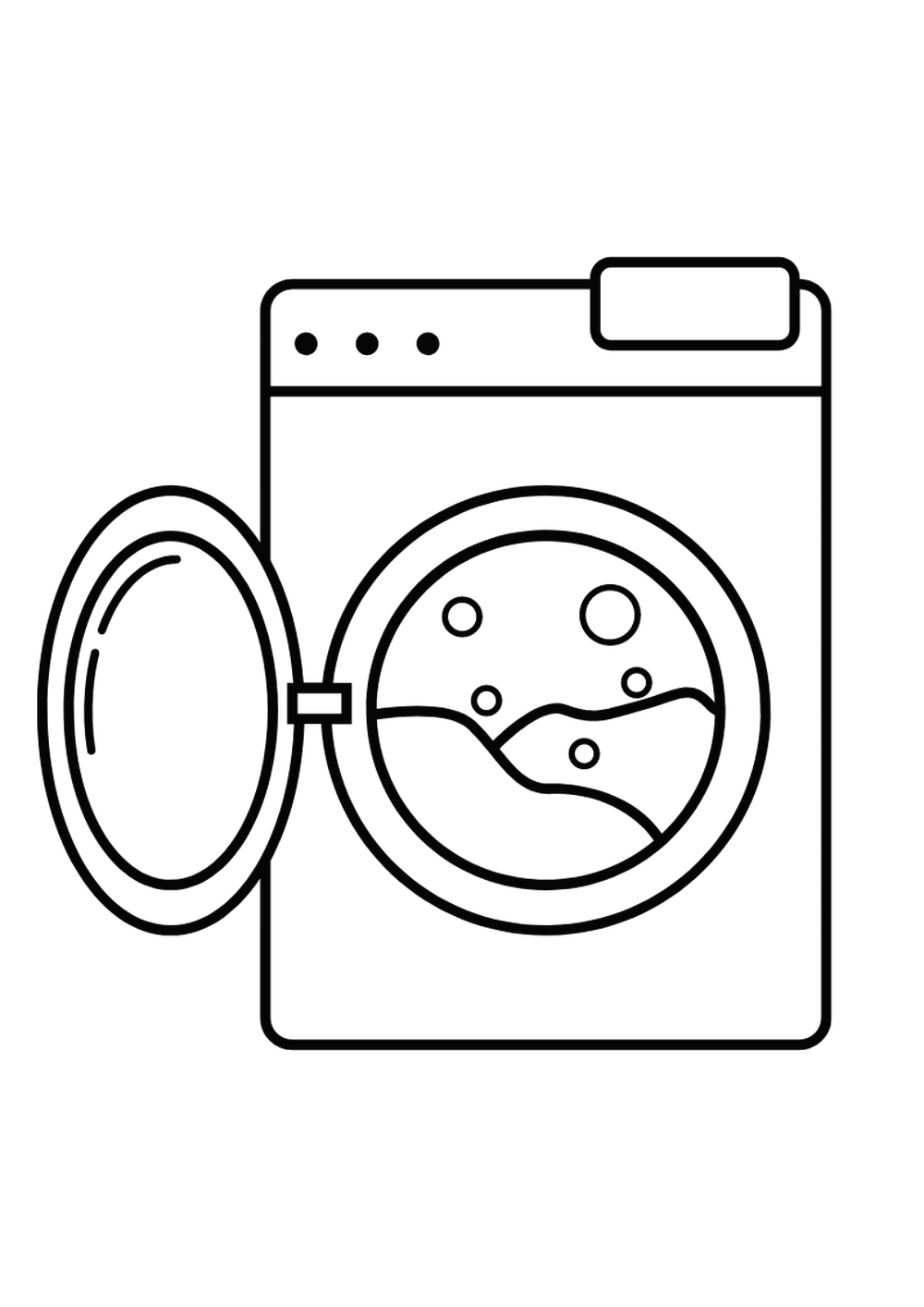 grafik för tvättmaskin